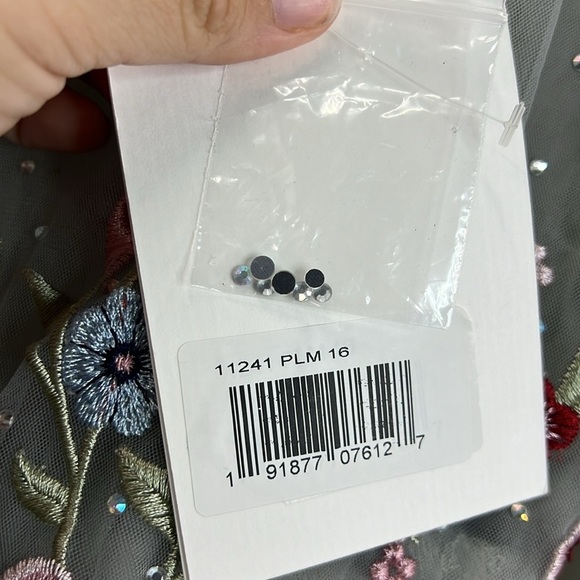 Mac Duggal 11241 NWT EMBROIDERED ILLUSION HIGH NECK LONG SLEEVE A LINE - Picture 11 of 11